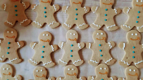 Branded ginerbreadmen made for Amazon UK