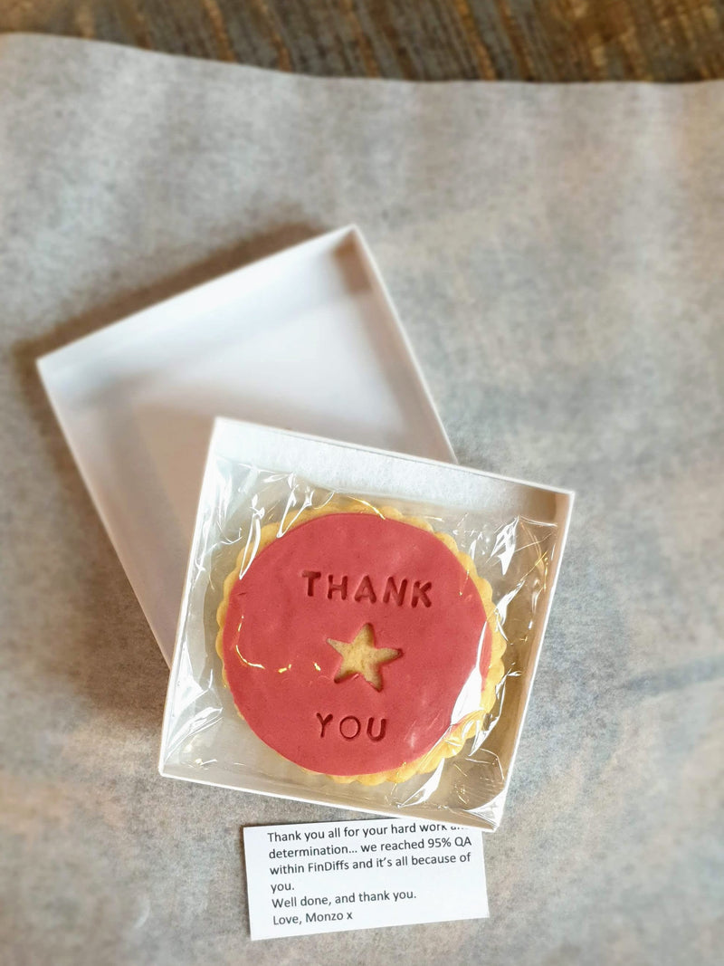 Monzo Thank you biscuits