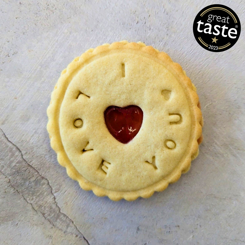Individual I Love You Biscuit - Say it with a biscuit!
