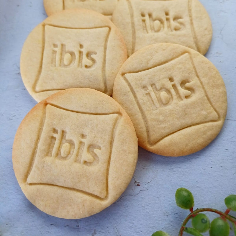 Branded biscuits for Novotel by The Biskery