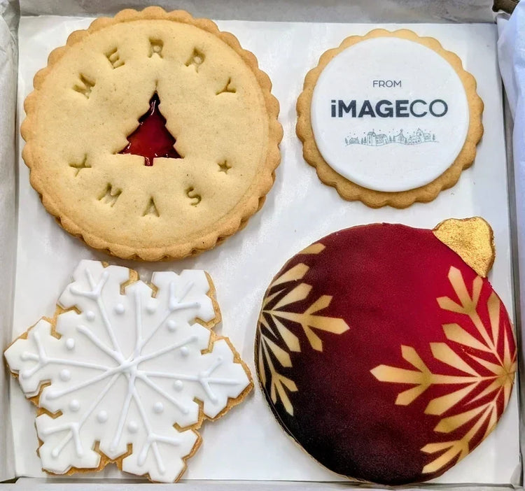 Christmas cookie gift box