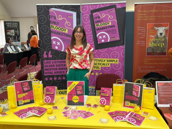 A bestselling book and biscuits