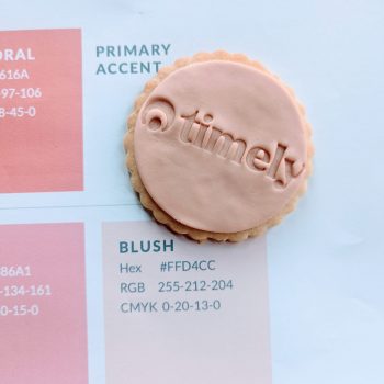 Timely branded biscuits