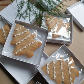 Gingerbread Christmas Tree biscuits for Japan Tobacco International