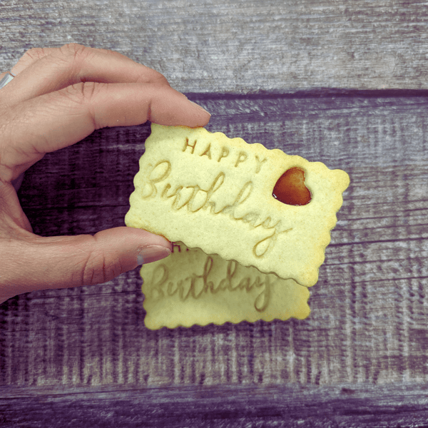(16+) Happy Birthday Jam Biscuits - The Biskery