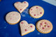 Close-up of beautifully decorated biscuits in a Biscuit Decorating class