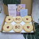  50th Birthday biscuits in the box from The Biskery