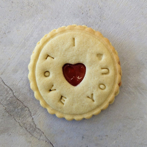 Individual I Love You Biscuit - Say it with a biscuit! 
