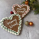 Festive Lebkuchen hearts, perfect for Oktoberfest or Valentine's Day, Christmas