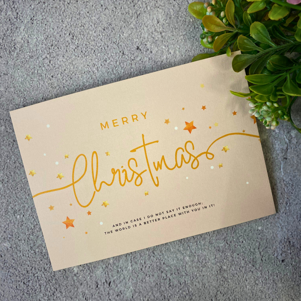 Merry Christmas post cards from The Biskery Kindness Cards