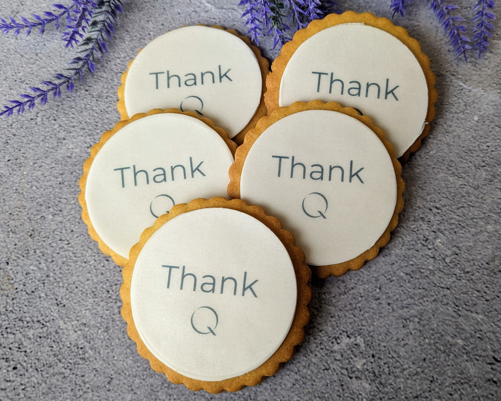 Hotel biscuits for Q hotels made by The Biskery