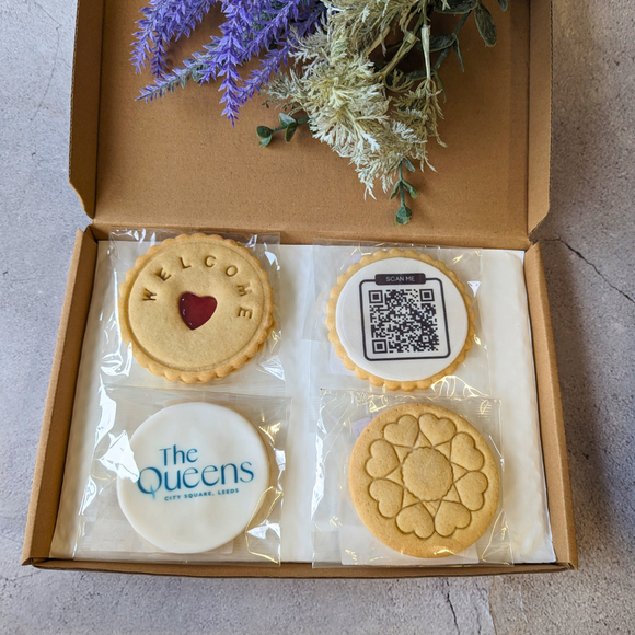 your Brand Baked with Love |  Personalised Biscuits By Post | Sample Box