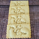 There are Wedding Butter Biscuits on the table