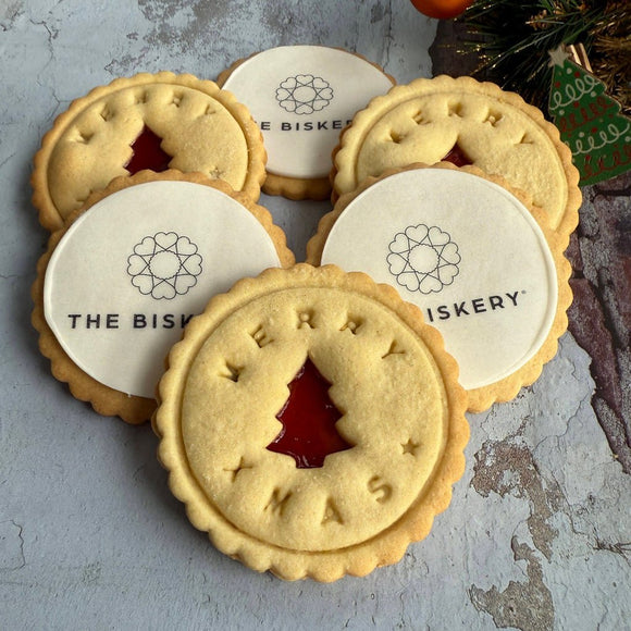 Branded Merry Christmas Biscuits - The Biskery
