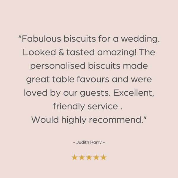 Custom Wedding Names Biscuits - The Biskery