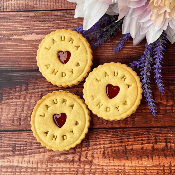 Custom Wedding Names Biscuits - The Biskery