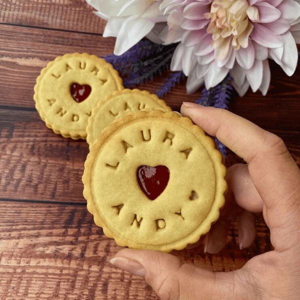 Custom Wedding Names Biscuits - The Biskery