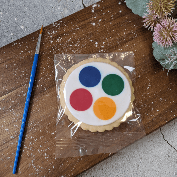 DIY Painted Christmas Party Biscuits - The Biskery