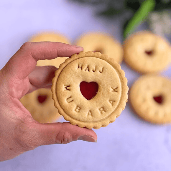 Eid & Hajj Mubarak Jam Biscuits – Box of 6 - The Biskery