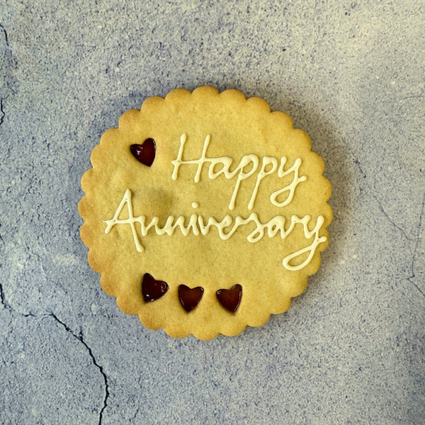 Giant Happy Anniversary Cookie - The Biskery