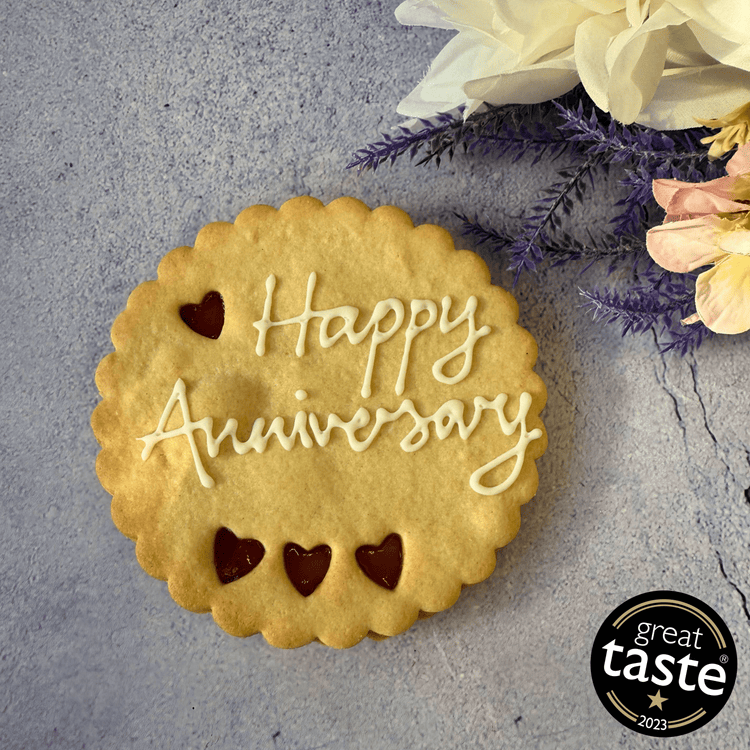 Giant Happy Anniversary Cookie - The Biskery