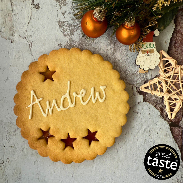 Giant Personalised Christmas Cookie - The Biskery
