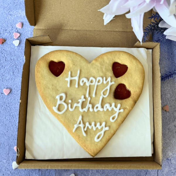 Giant Personalised Happy Birthday Cookie - The Biskery