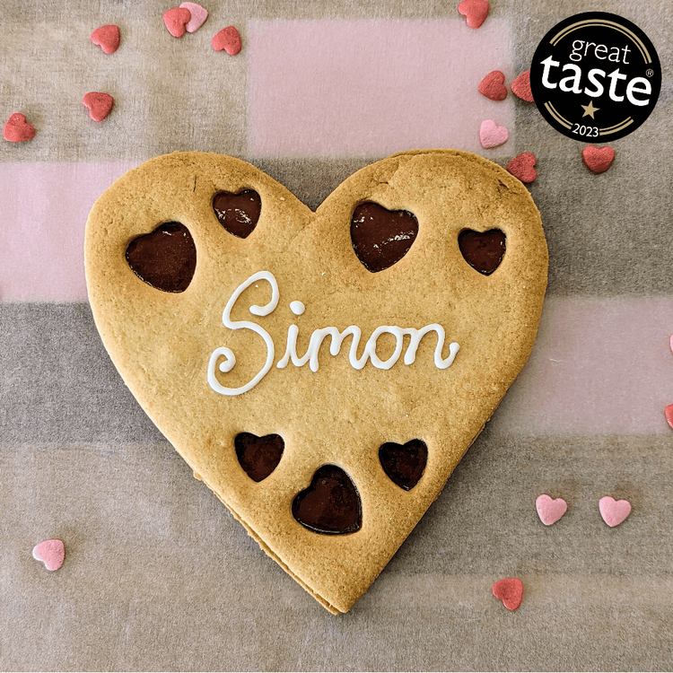 Giant Valentine's Heart Biscuit for Him/Her - The Biskery