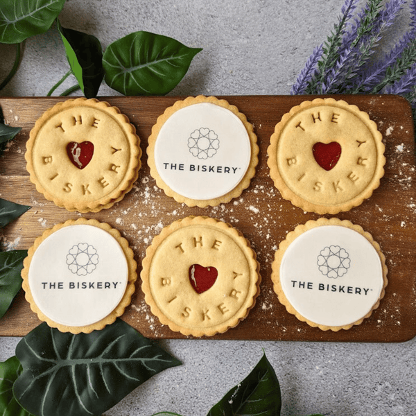 Gift Box of 6 Assorted Branded Biscuits - The Biskery