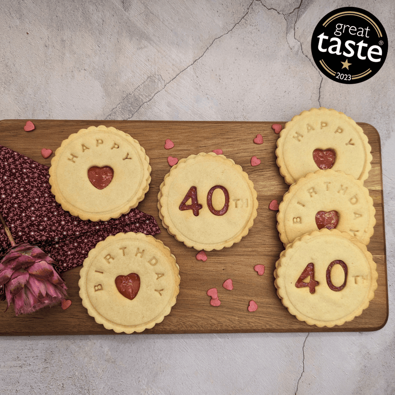 Happy 40th Birthday Biscuits - The Biskery