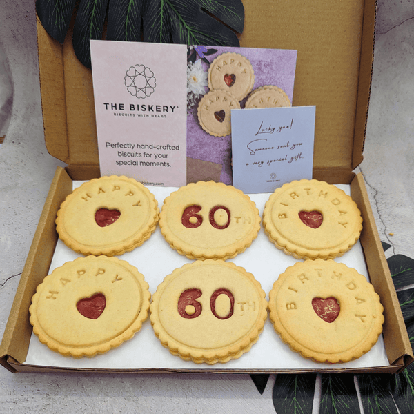 Happy 60th Birthday Biscuits - The Biskery