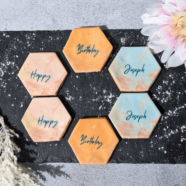 Iced Birthday Biscuits - The Biskery