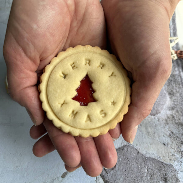 Impressed Christmas Jam Cookies - The Biskery