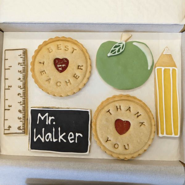 Mixed Thank You Teacher Biscuits - The Biskery