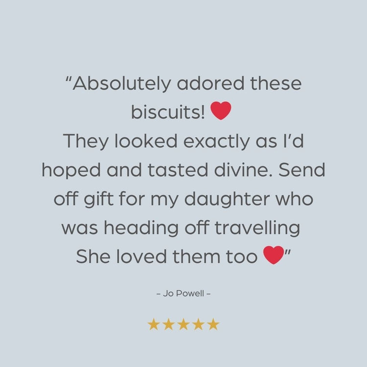 Personalised Message Biscuits - The Biskery