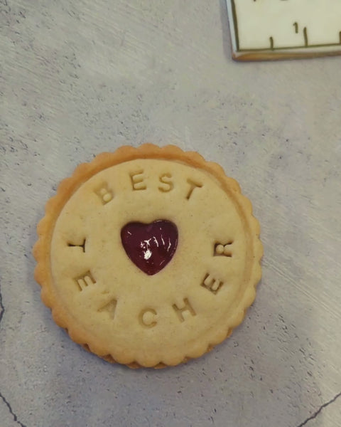 Thank You Teacher cookies