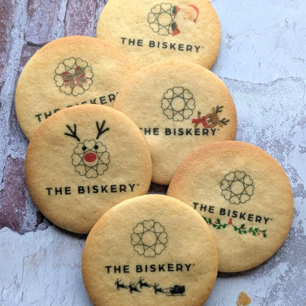Printed Christmas Butter Biscuits - The Biskery