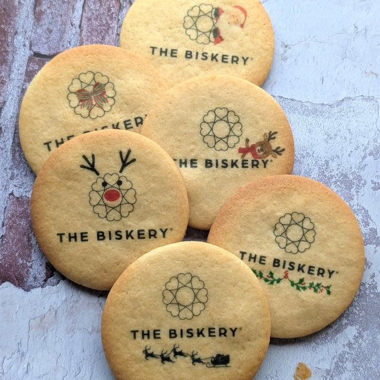 Printed Christmas Butter Biscuits - The Biskery