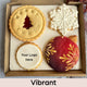Small Festive Christmas Biscuits Box - The Biskery