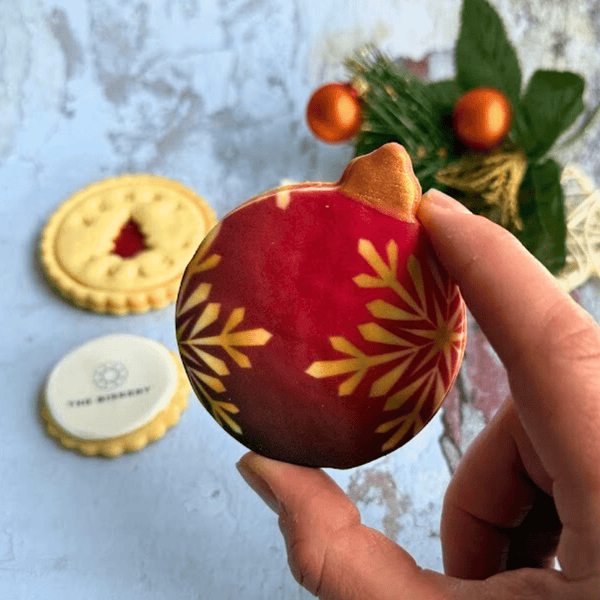 Small Festive Christmas Biscuits Box - The Biskery