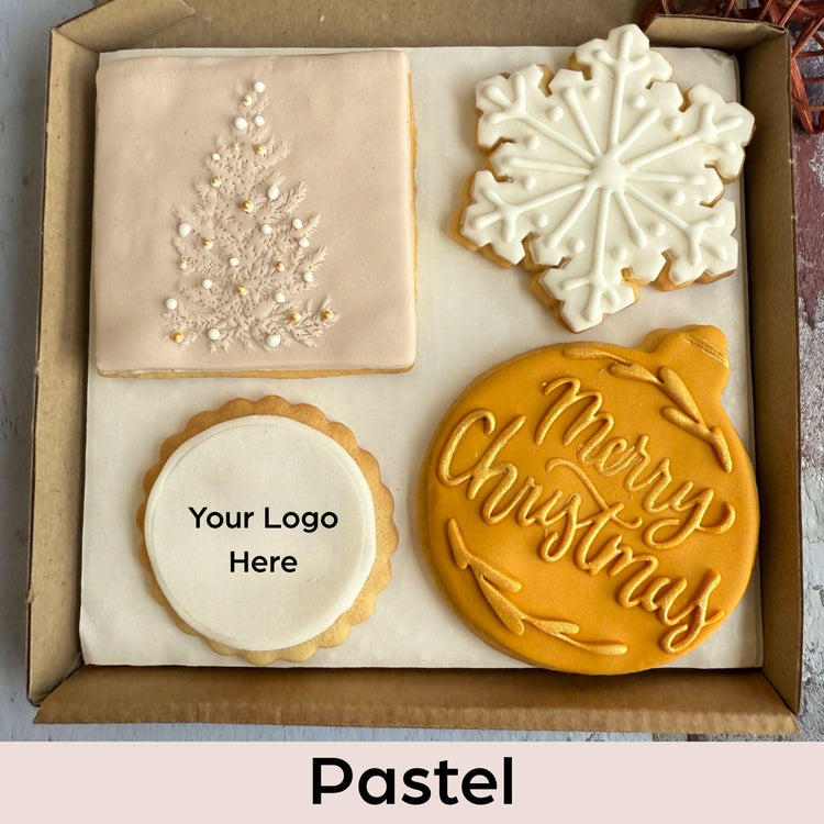 Small Festive Christmas Biscuits Box - The Biskery