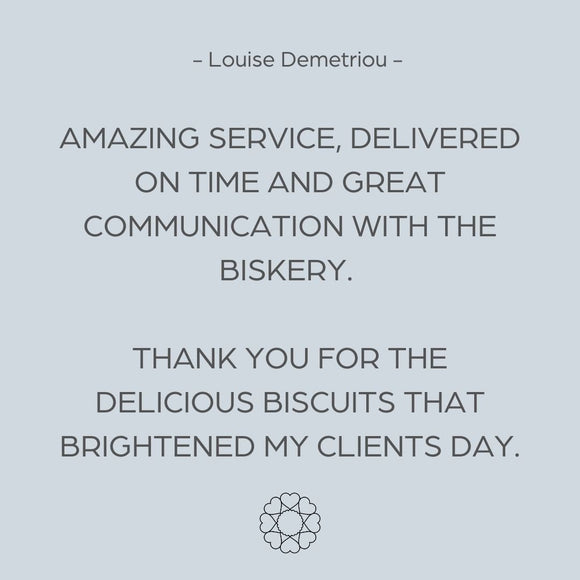 'Thank You' Biscuit Subscription (10 - 100 meaningful gifts) - The Biskery