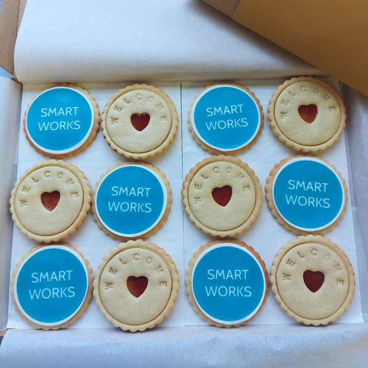 Welcome Branded box of 12 biscuits  for corporate and guest gifting