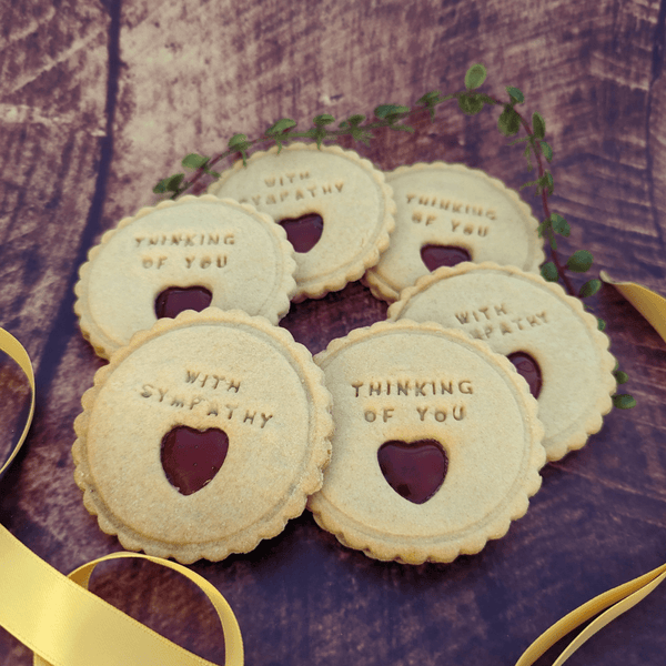 With Sympathy Jam Biscuits - The Biskery