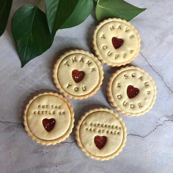 Impressed Branded Jam Cookies made for fashion brand Scamp & Dude