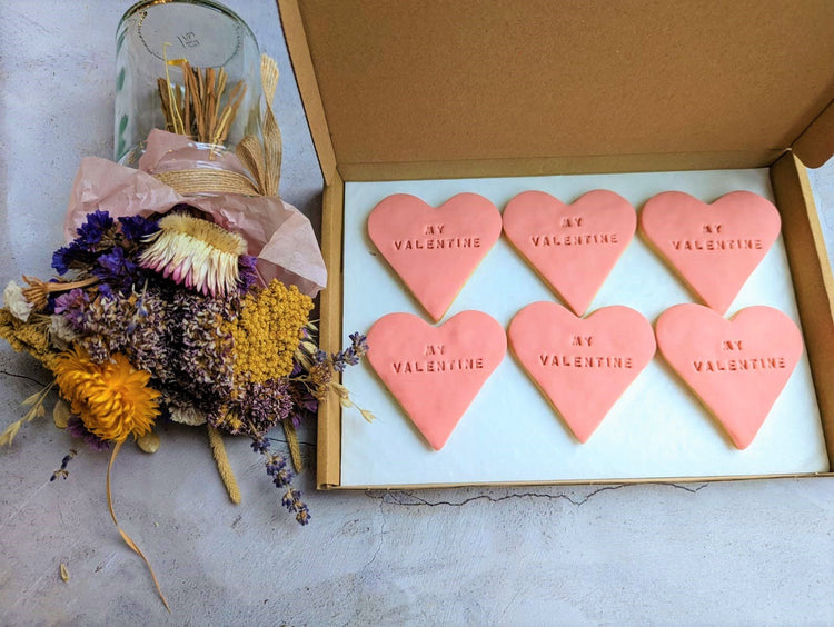 My Valentine Heart Biscuits - The Biskery